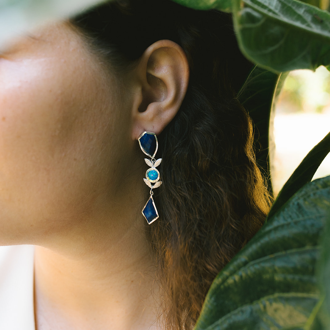 Fancy Nature Earrings | Blue