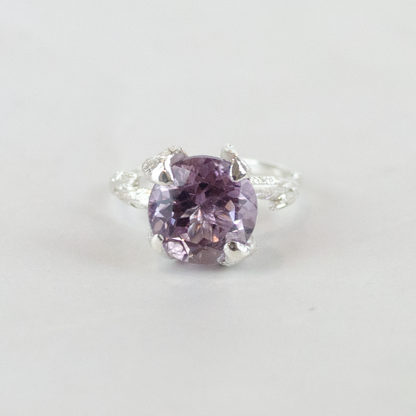 Princess Nature Purple Flourish Amethyst Jewelry Set | Earrings and Ring