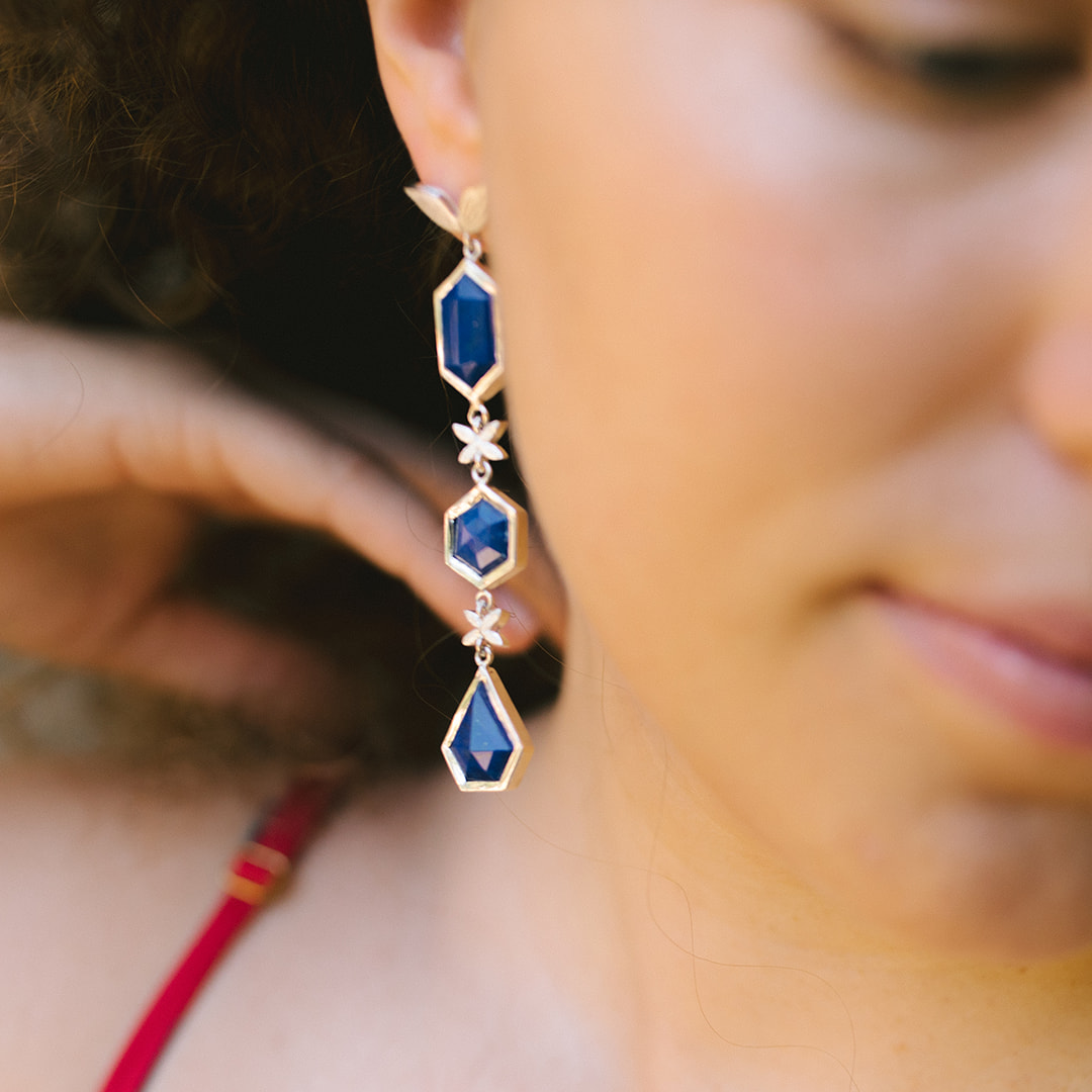 Fancy Blue Nature Earrings