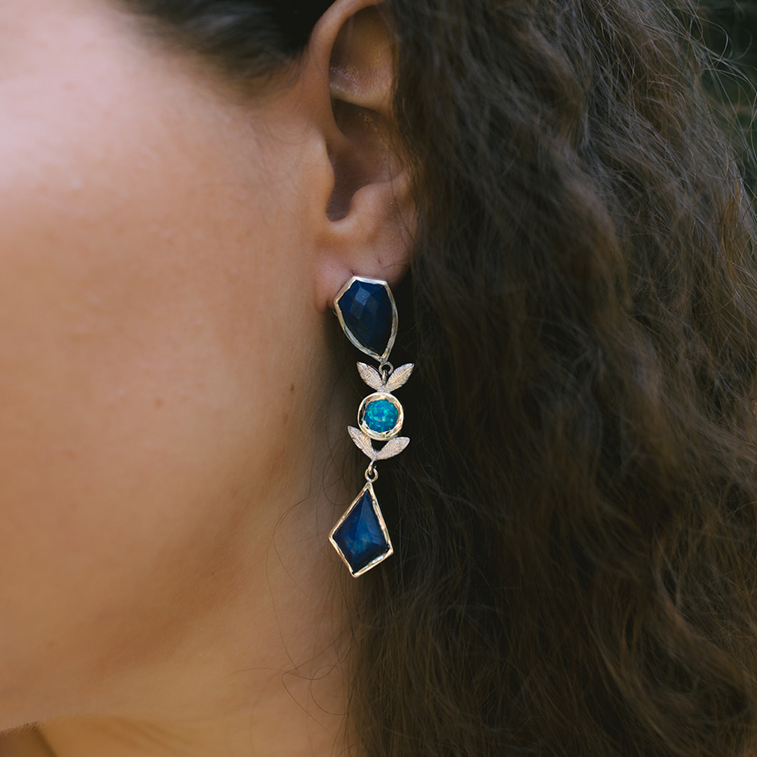 Pendientes Naturaleza de Fantasia | Azul