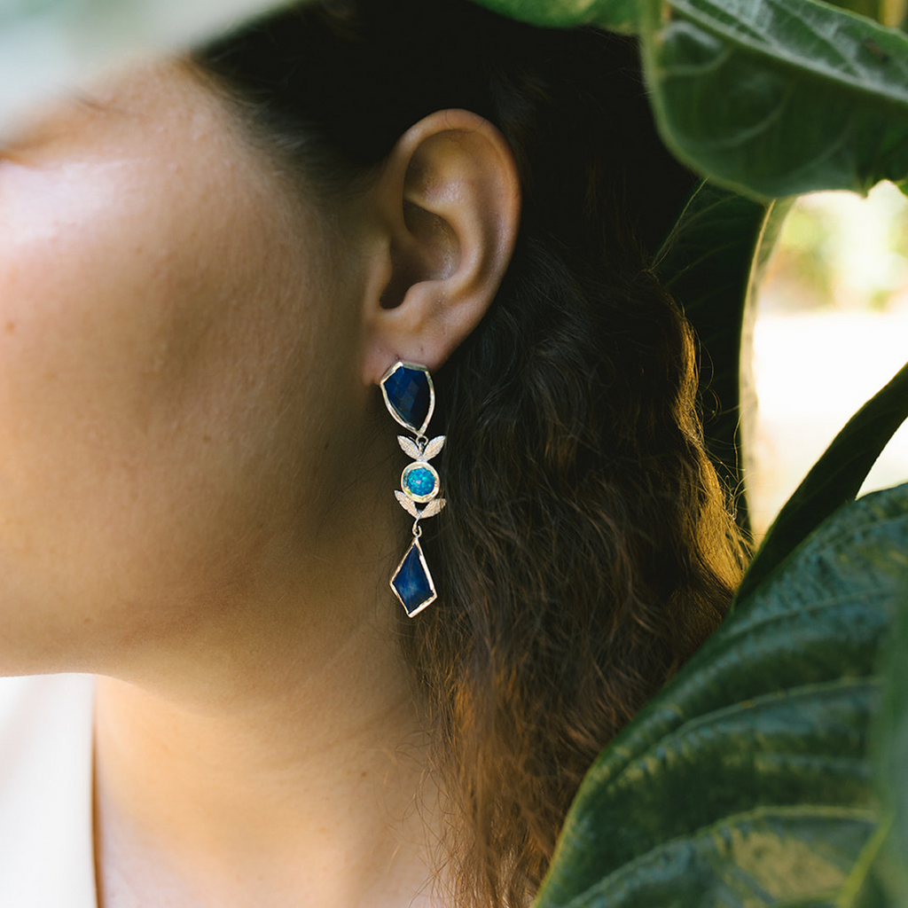 Pendientes Naturaleza de Fantasia | Azul
