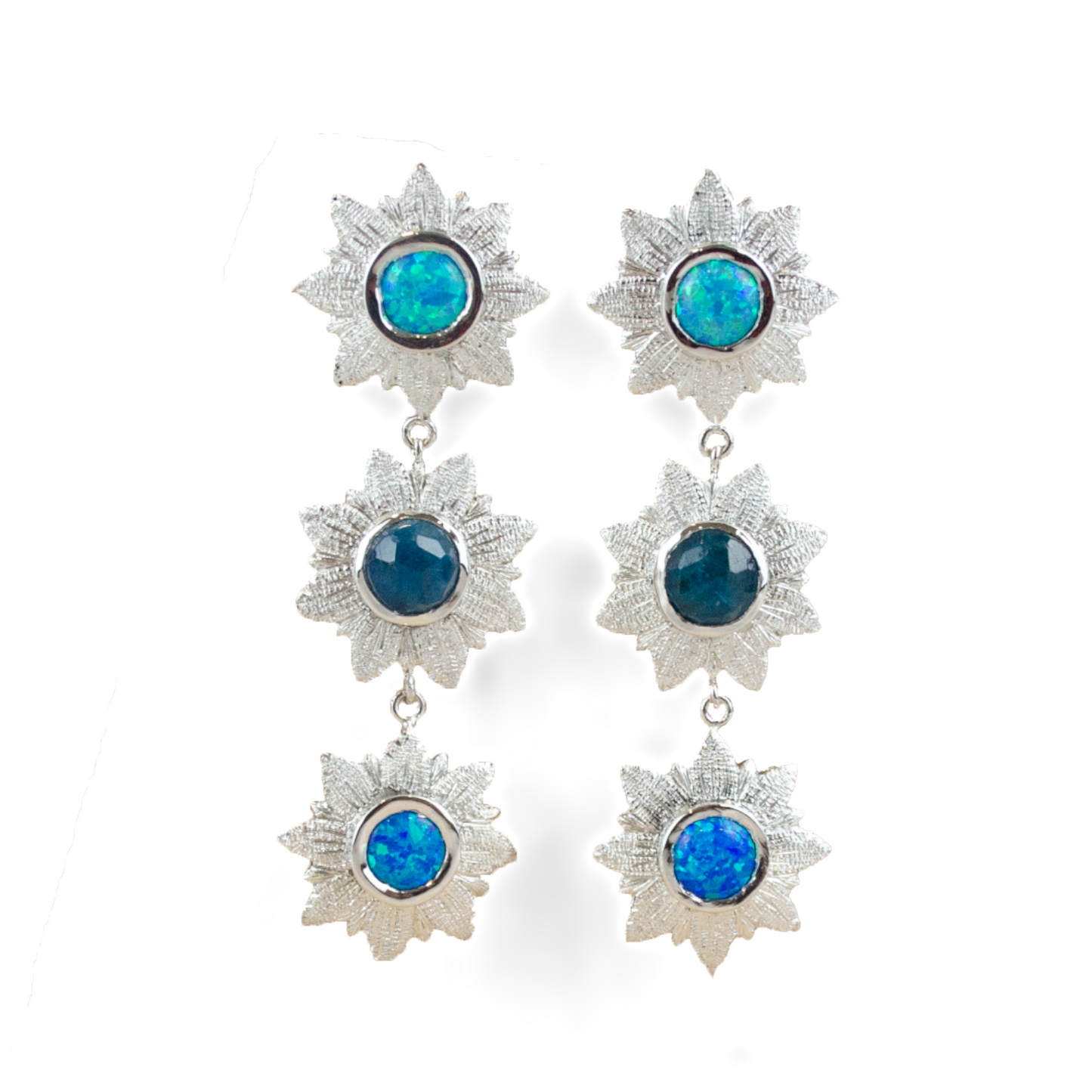 Flower Fest Earrings | Blue