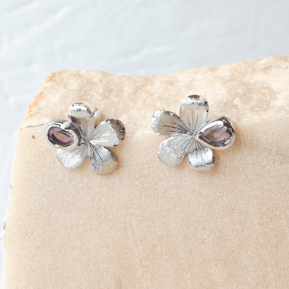 Brincos Purple Flourish