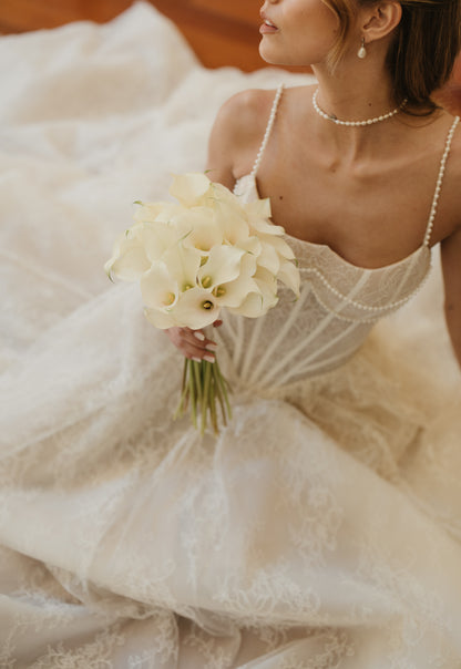 Brincos de Pérolas Pearls Dangling com Diamantes Brancos em Ouro Branco 18k