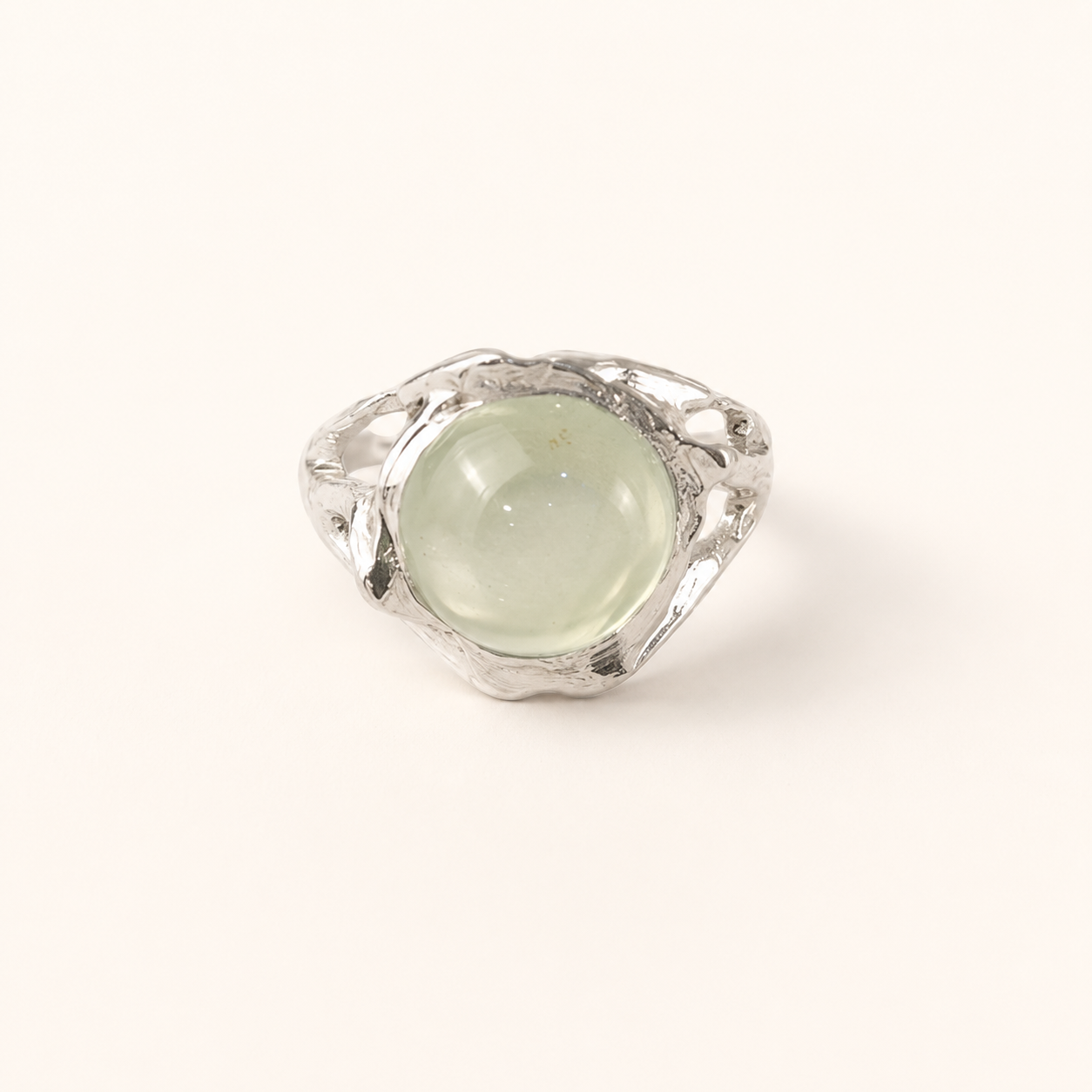 Ivy Ridge Prehnite Silver Ring