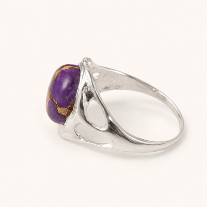 Anillo Ivy Ridge de Calcedonia Azul