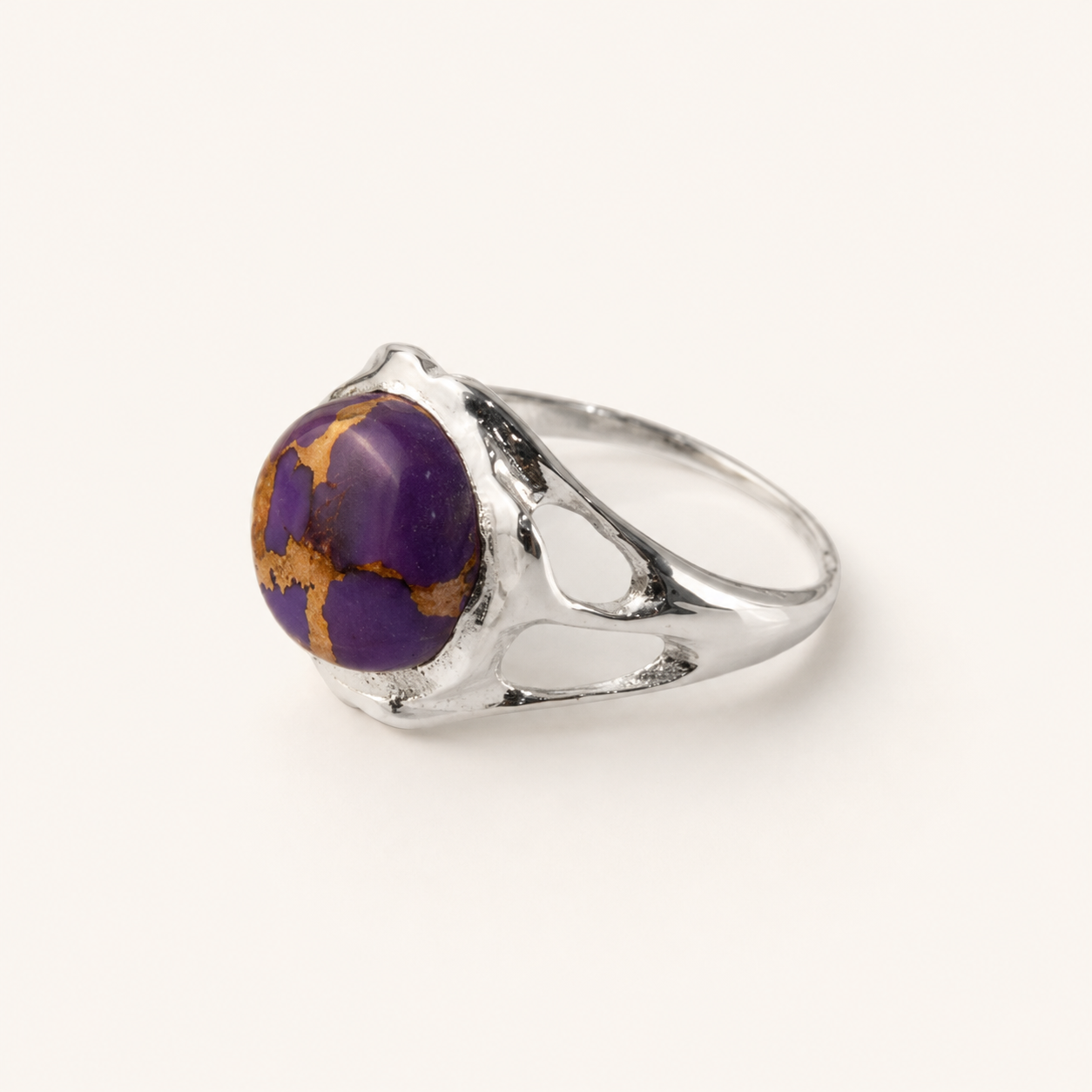 Anillo Ivy Ridge de Calcedonia Azul