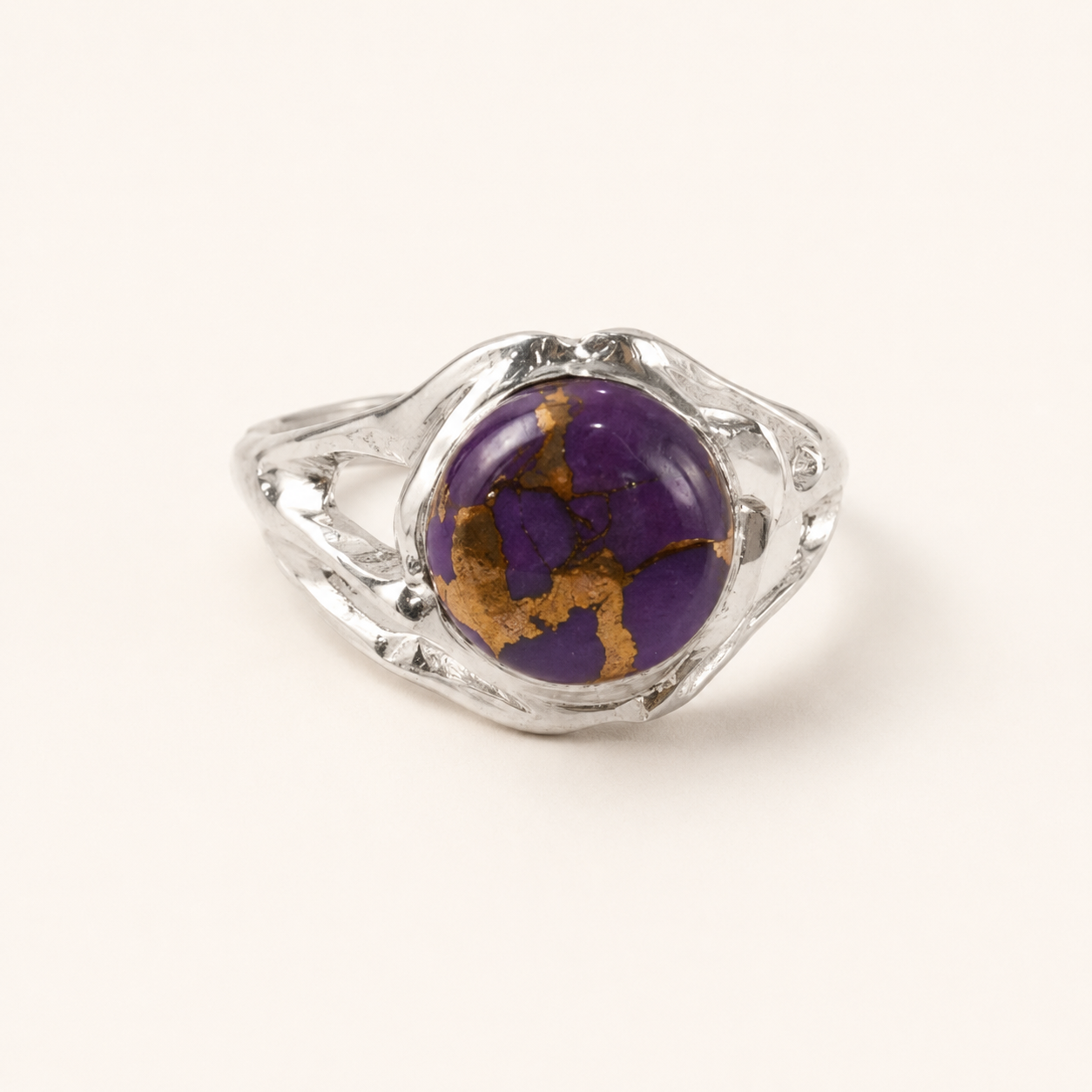 Anillo Ivy Ridge de Calcedonia Azul