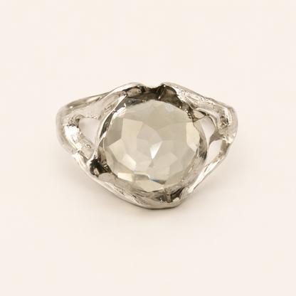 Ivy Ridge White Topaz Silver Ring