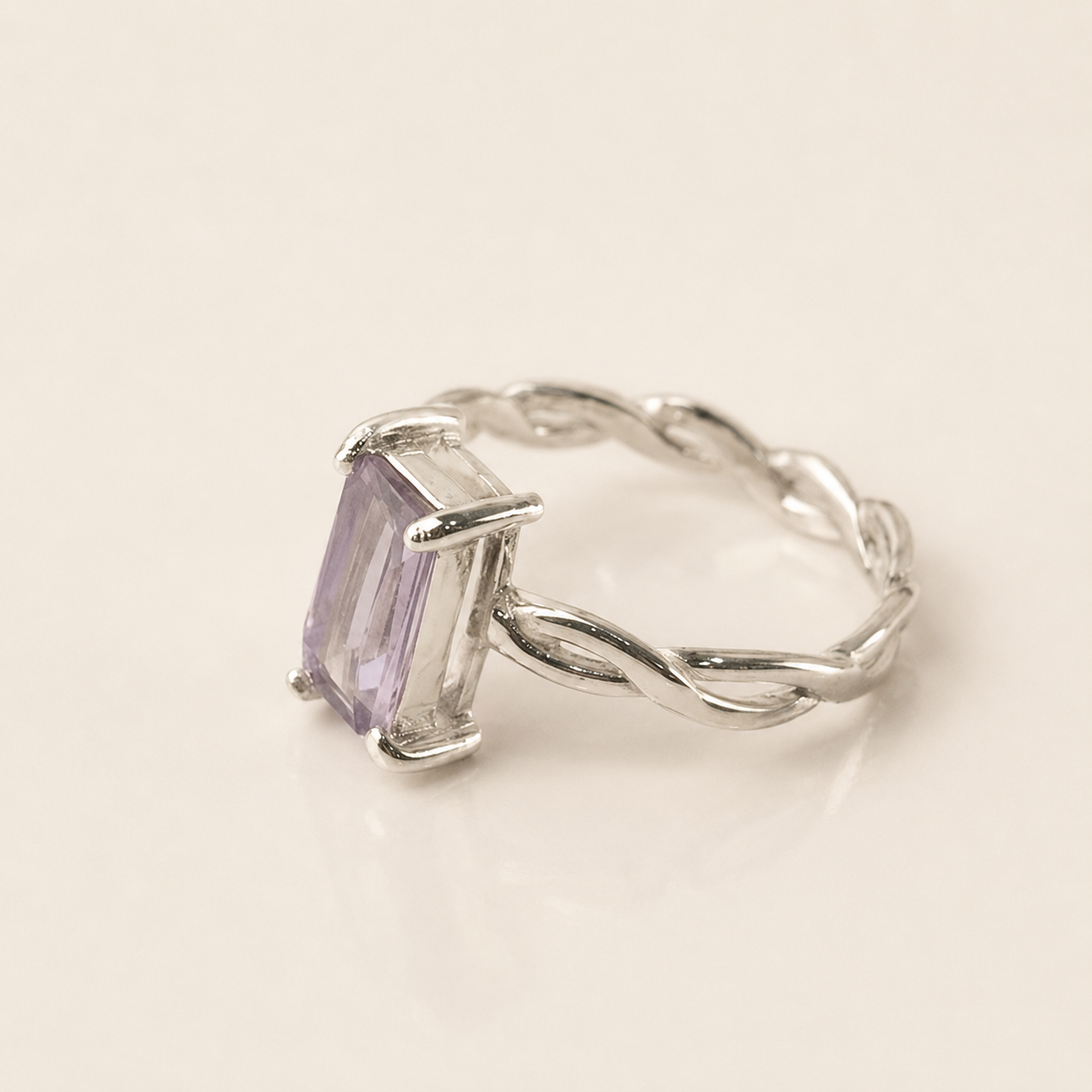 Lavender Promise Amethyst Silver Ring