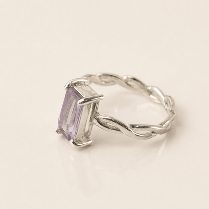 Lavender Promise Amethyst Silver Ring