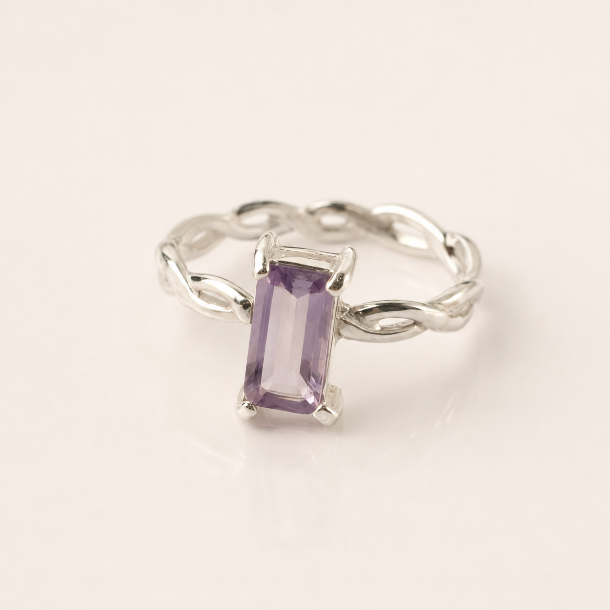 Lavender Promise Amethyst Silver Ring