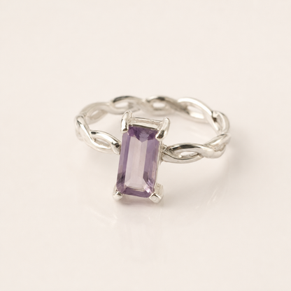 Lavender Promise Amethyst Silver Ring