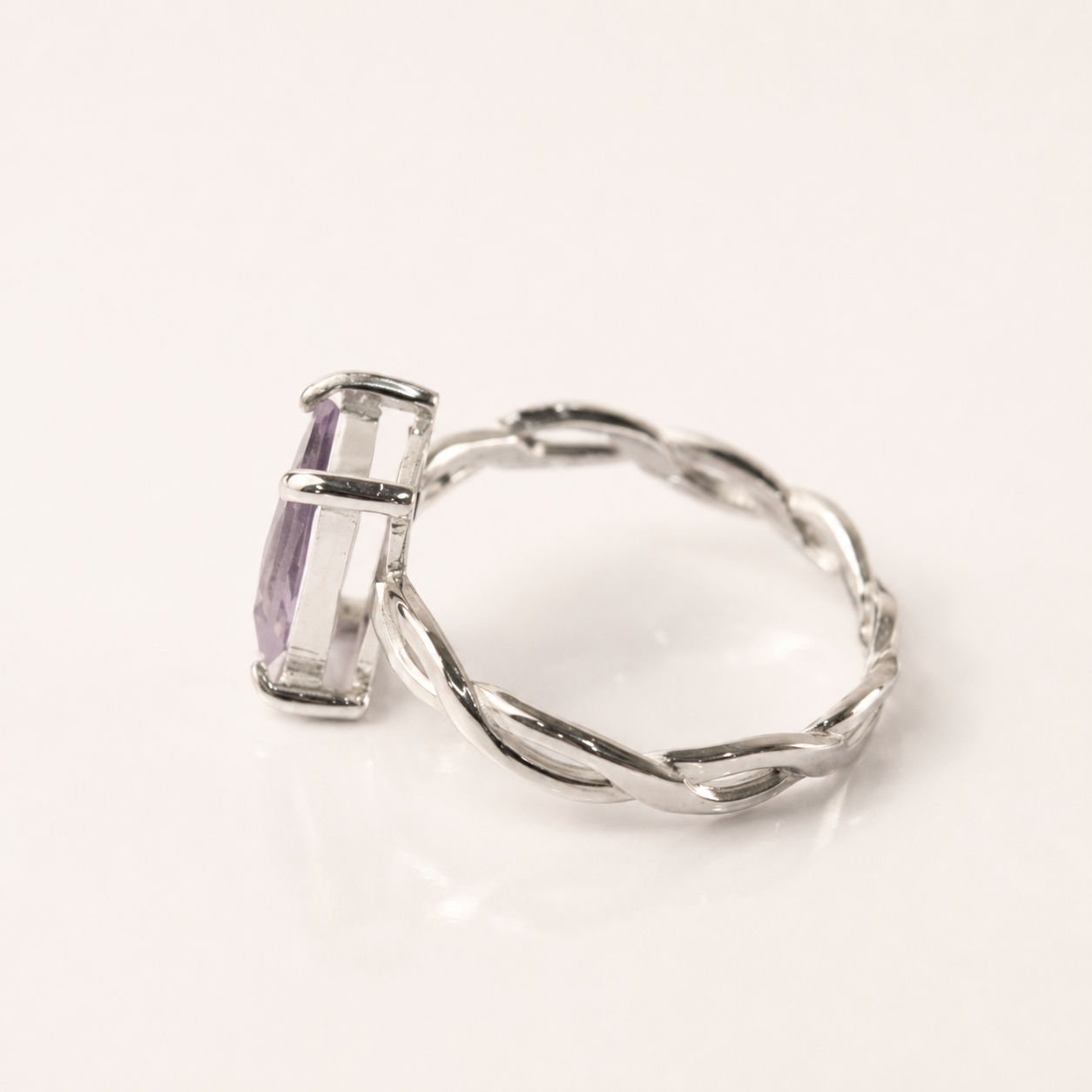 Lavender Promise Amethyst Silver Ring
