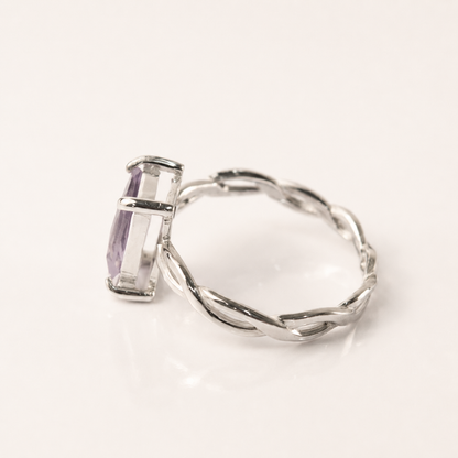 Lavender Promise Amethyst Silver Ring