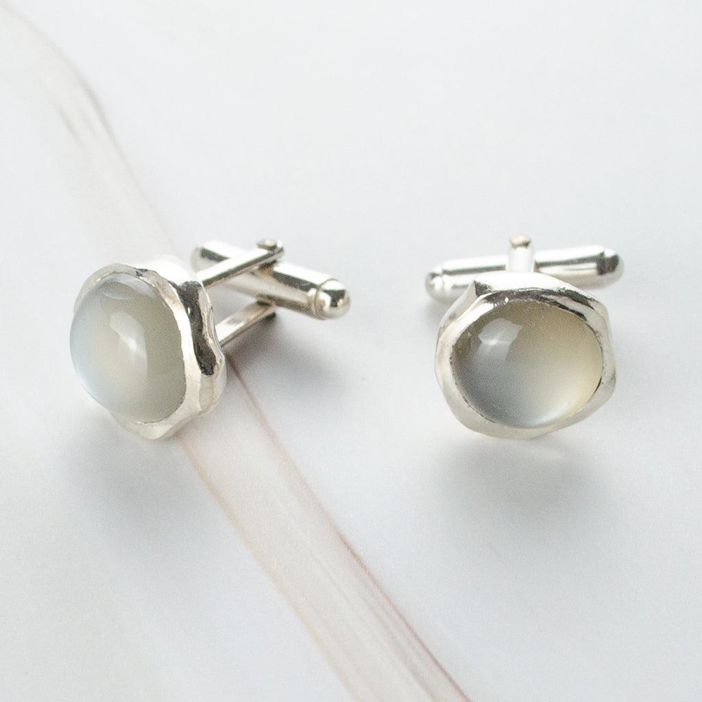 Grey Moonstone Cufflinks