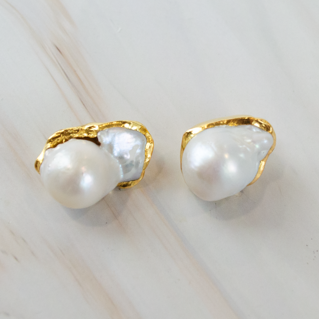 Brincos Golden Pearl