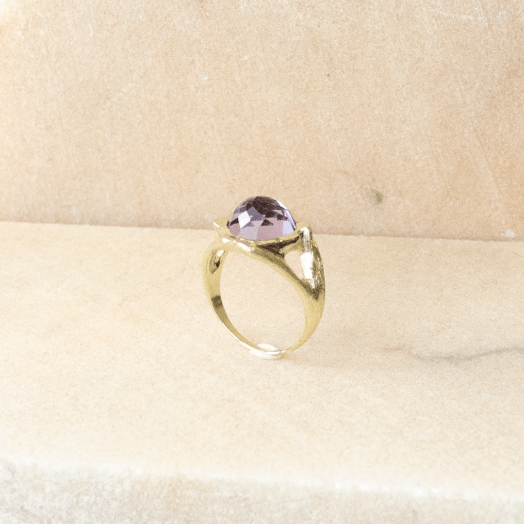 Amethyst Green Gold 14k Ivy Ridge Ring