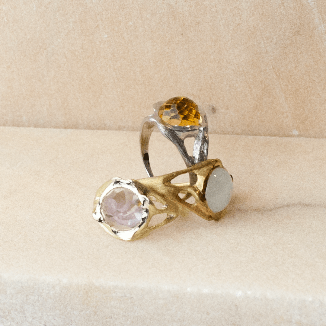 Amethyst Green Gold 14k Ivy Ridge Ring