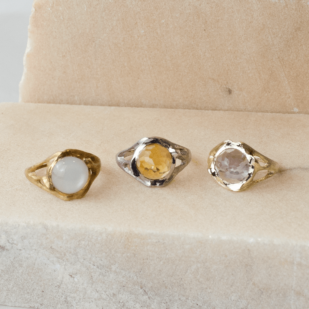 Amethyst Green Gold 14k Ivy Ridge Ring