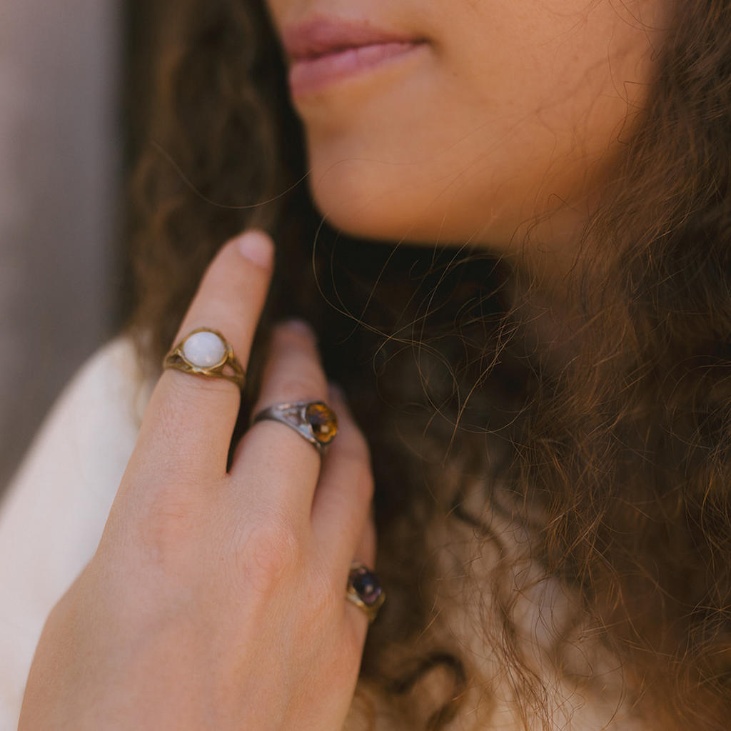 Amethyst Green Gold 14k Ivy Ridge Ring