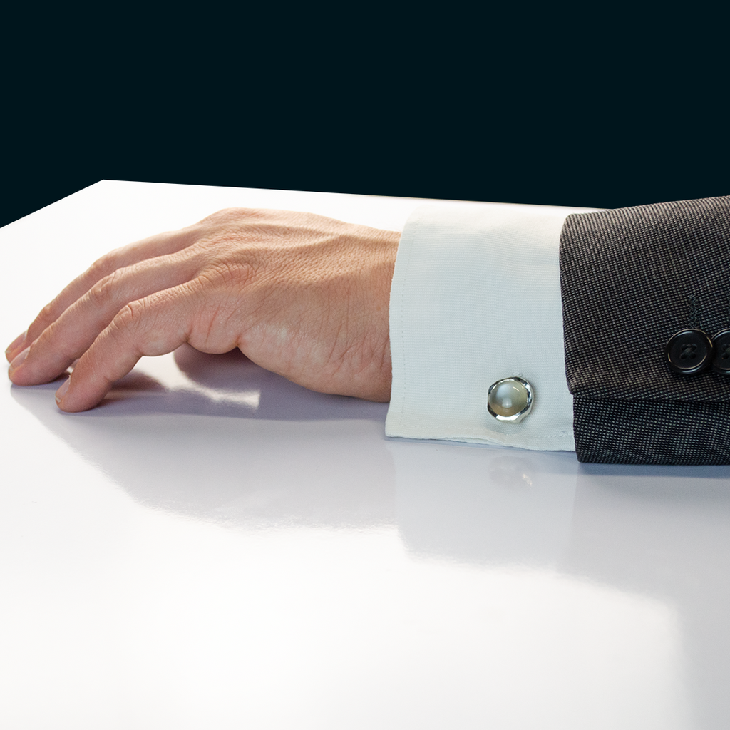 Grey Moonstone Cufflinks