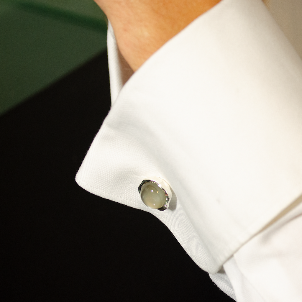 Grey Moonstone Cufflinks