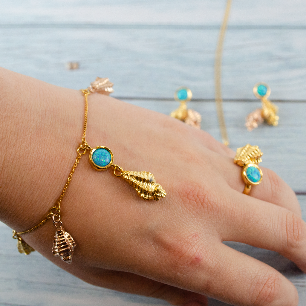 Sea Life Shells Jewells ring necklace bracelet earrings