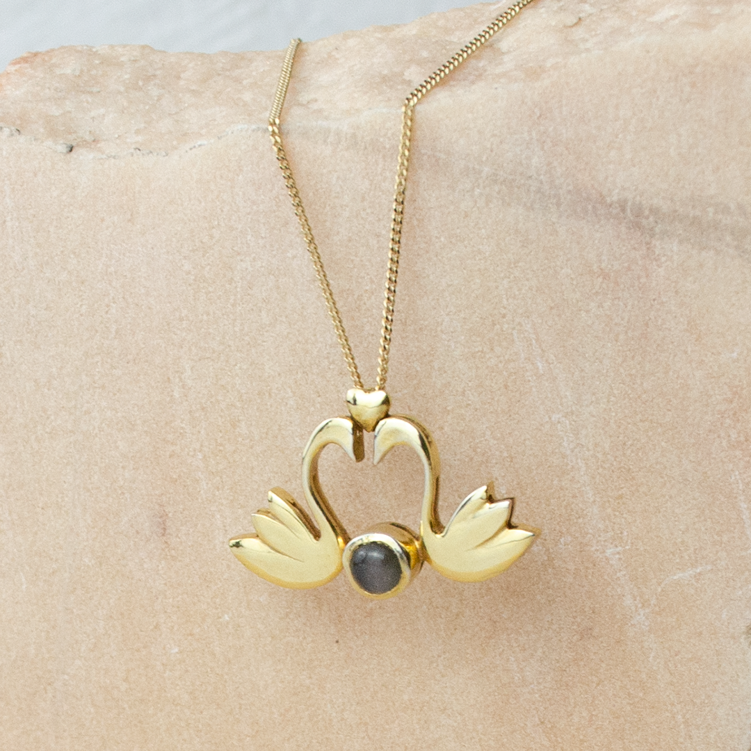 Swan Love Jewelry Set | Necklace and Ring