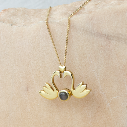 Swan Love Jewelry Set | Necklace and Ring