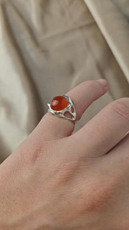 Ivy Ridge Cornaline Silver Ring
