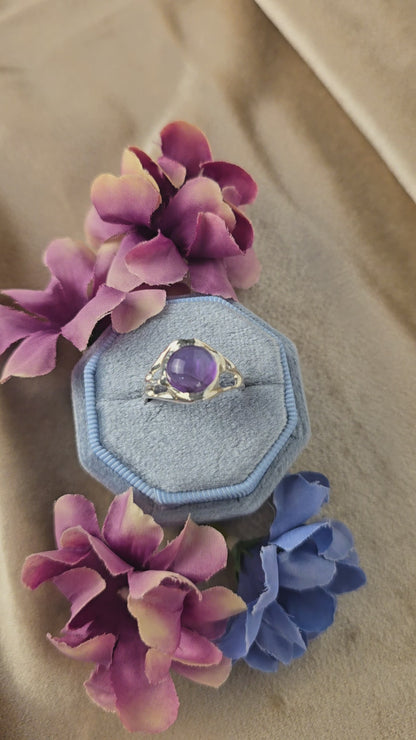 Anillo Ivy Ridge de Calcedonia Azul