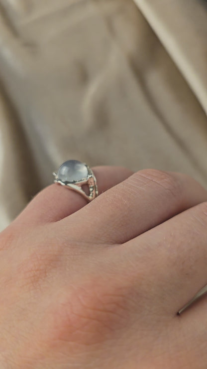 Ivy Ridge Prehnite Silver Ring