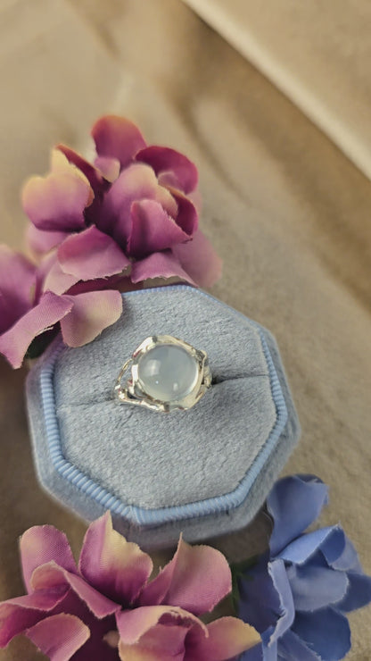 Ivy Ridge Prehnite Silver Ring