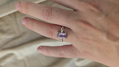 Lavender Promise Amethyst Silver Ring