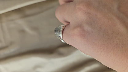 Ivy Ridge White Topaz Silver Ring