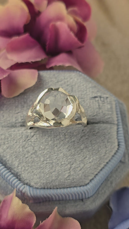 Ivy Ridge White Topaz Silver Ring